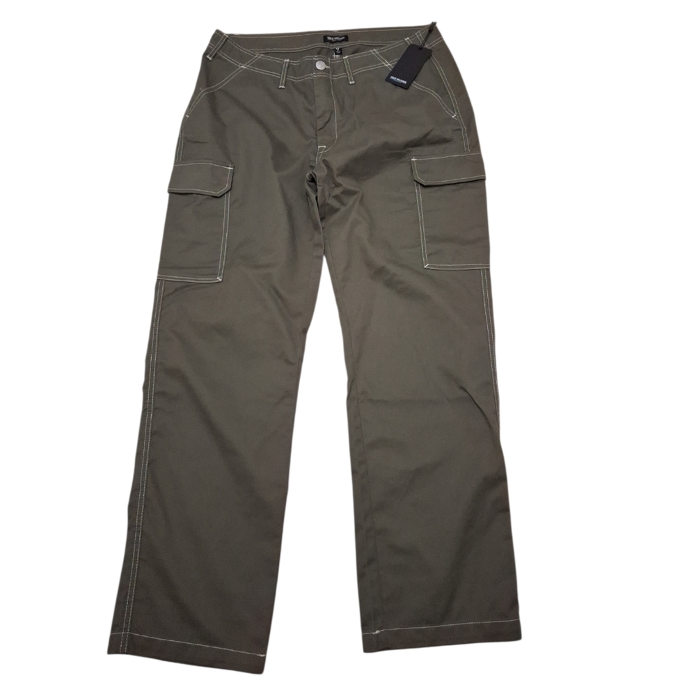 True Religion Kalamata Green Cargo Pants Size 36x31 NWT
